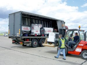 Powervamp air conditioning units in a truck