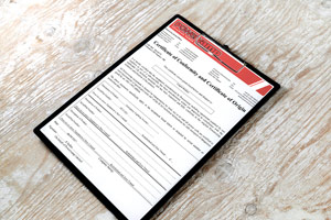 Conformity certificate